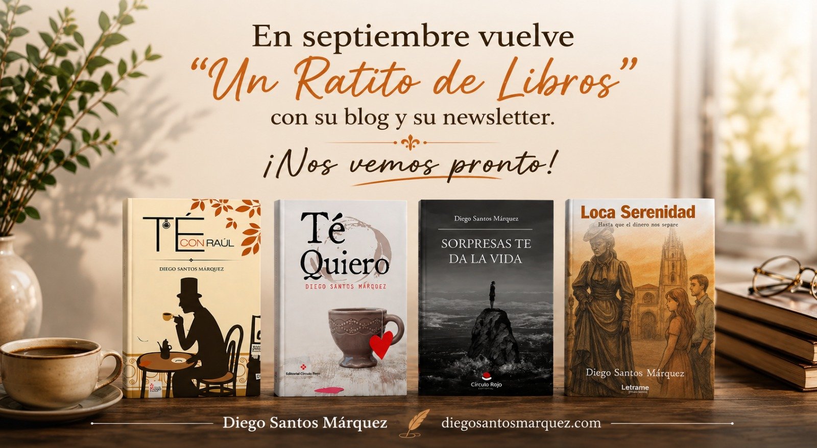 En septiembre vuelve Un ratito de libros - Diego Santos Márquez
